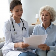 Legal Nurse Consultant helping an elderly patient