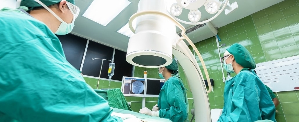Operating team preparing for surgery