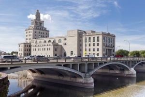 Aerial view of Cedar Rapids