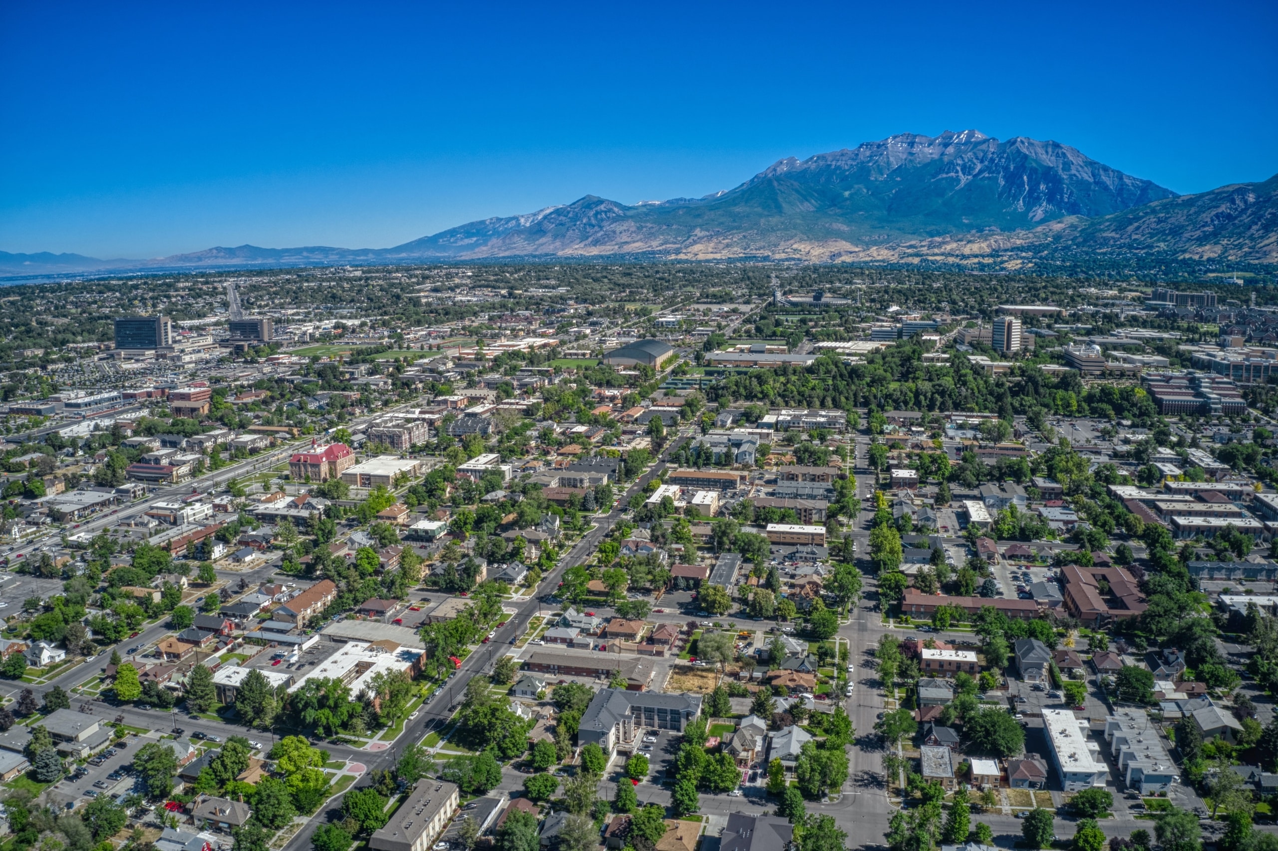Aerial view of Provo