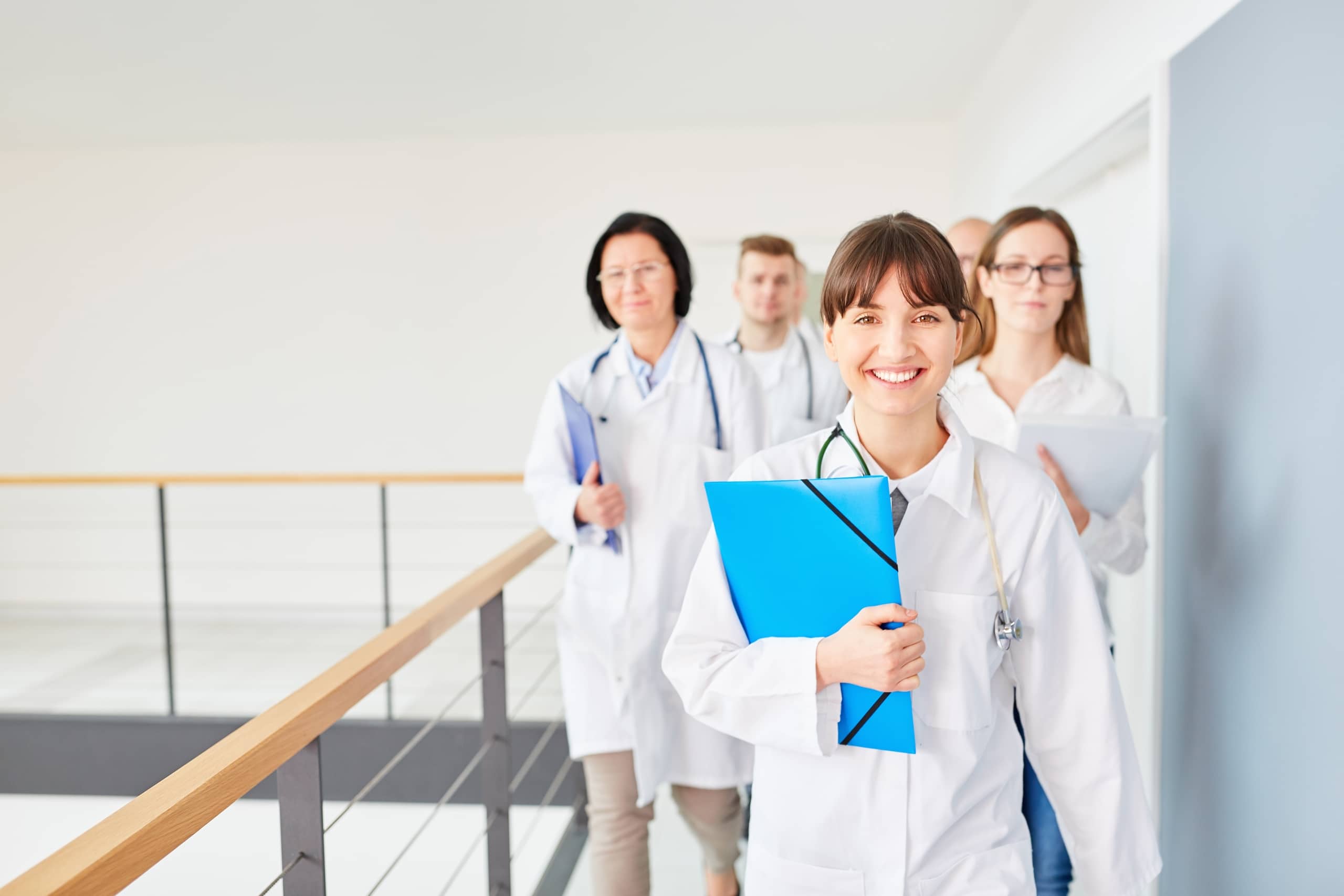 Successful team of medical professionals