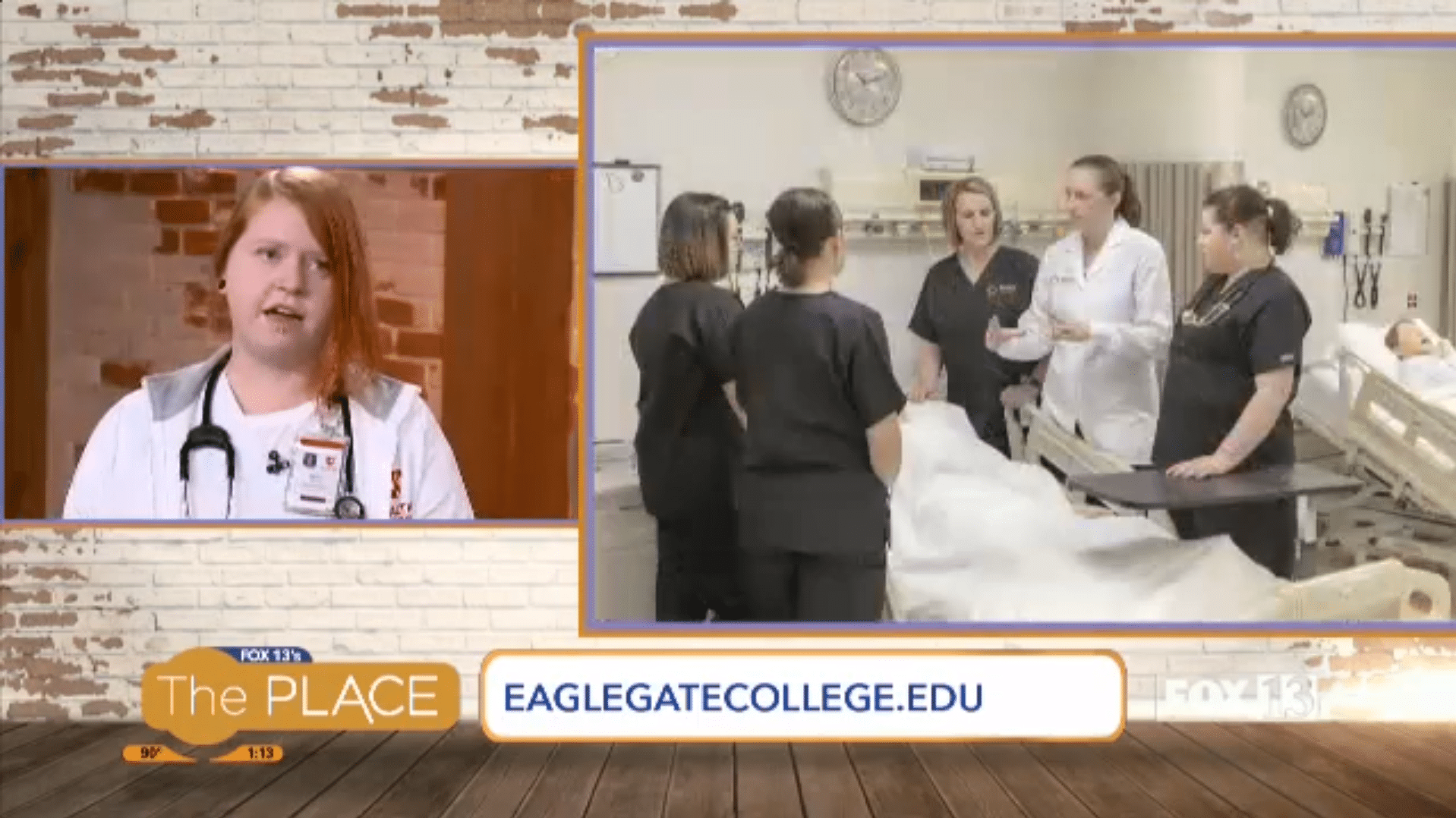 Eagle Gate College on Fox13's "The Place" (Sept 2019) Eagle Gate College
